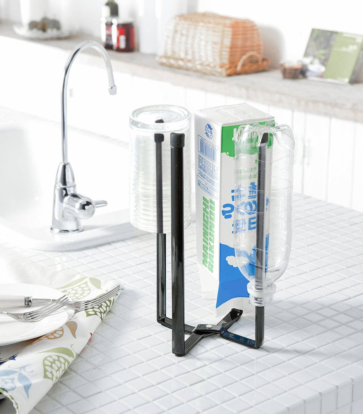 Minimalist Collapsible Bottle & Glass Drying Rack