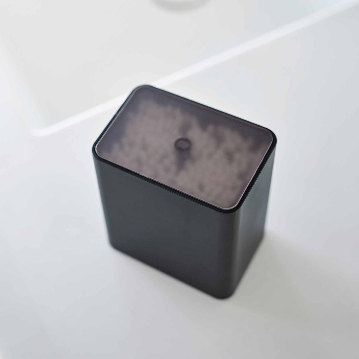 Push-Top Cotton Swab Canister