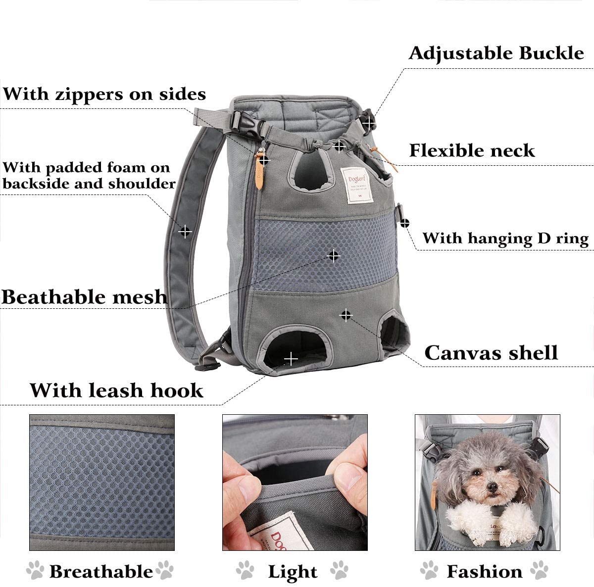 Vented Front-Facing Pet Carrier Backpack