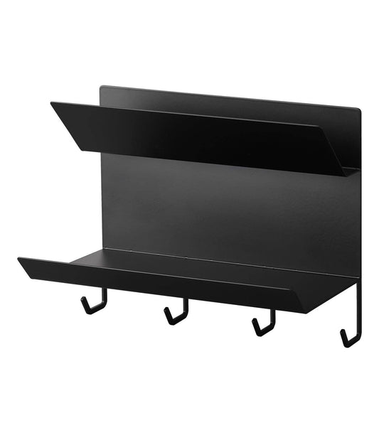 Magnetic Steel Entryway Organizer - Matte Black