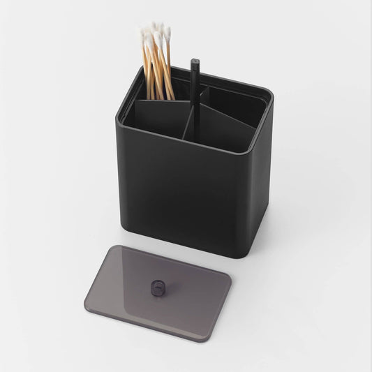 Push-Top Cotton Swab Canister