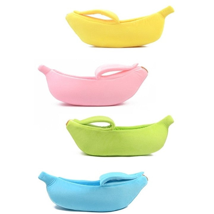 Cozy Peel-Back Banana Pet Bed