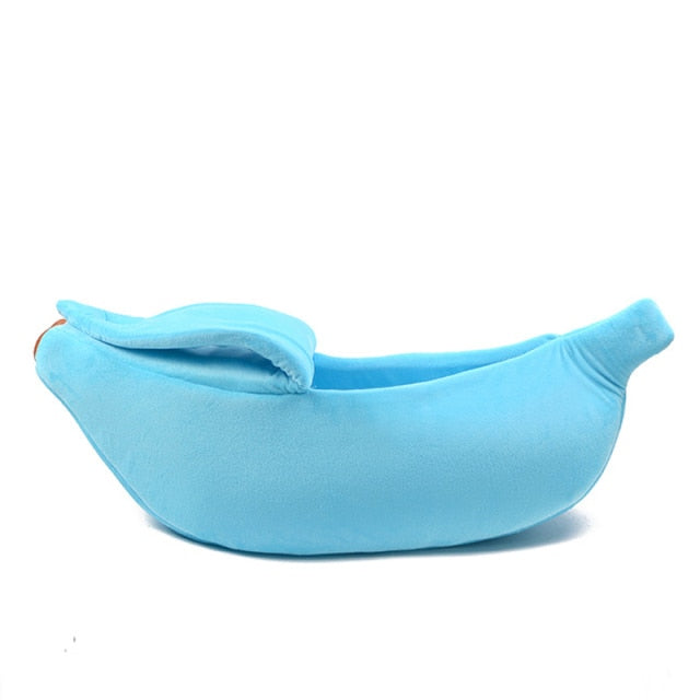 Cozy Peel-Back Banana Pet Bed